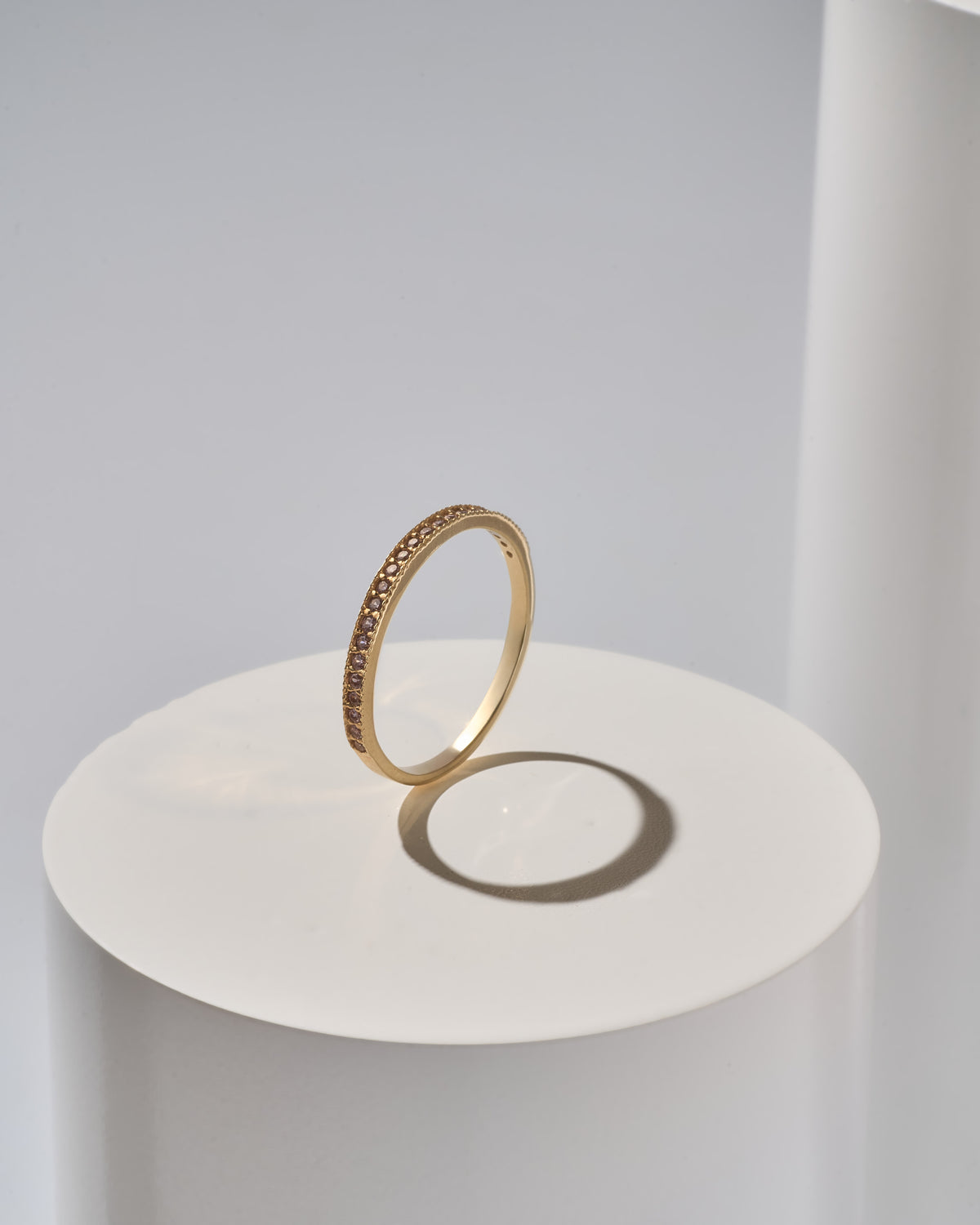Anillo churumbela piedra rosa