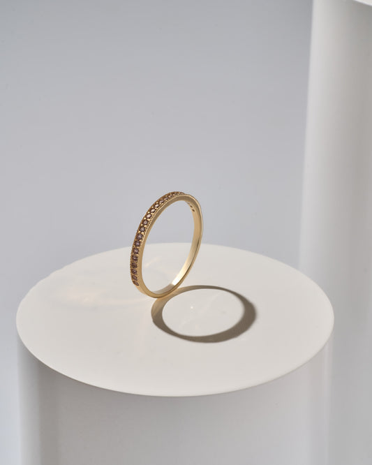 Anillo churumbela piedra rosa